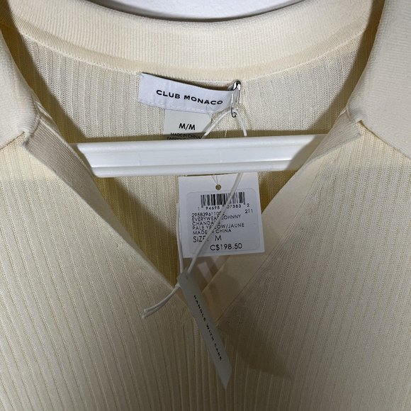 Club Monaco Yellow Knit Top - Picture 5 of 8